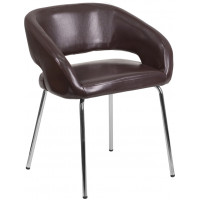 Flash Furniture CH-162731-BN-GG Fusion Leather Chair in Brown